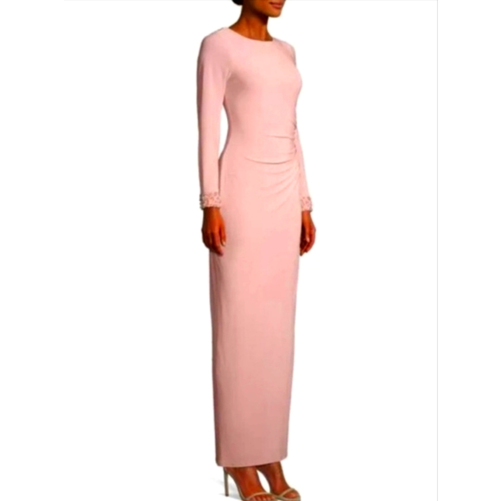 Marina pink evening gown